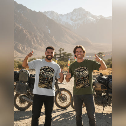 Cold Conqueror – The Leh Ladakh Ride Tee (Edition II) Unisex Oversized Classic T-Shirt